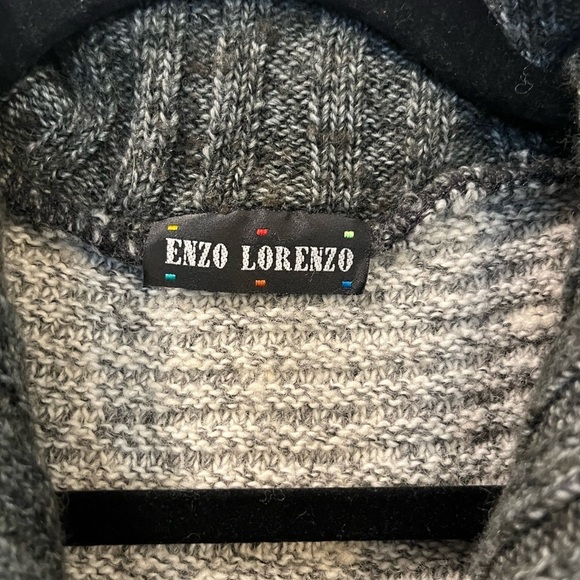 Vintage Dad Quarter Zip Sweater Enzo Lorenzo Size Approx L/XL - Picture 2 of 3
